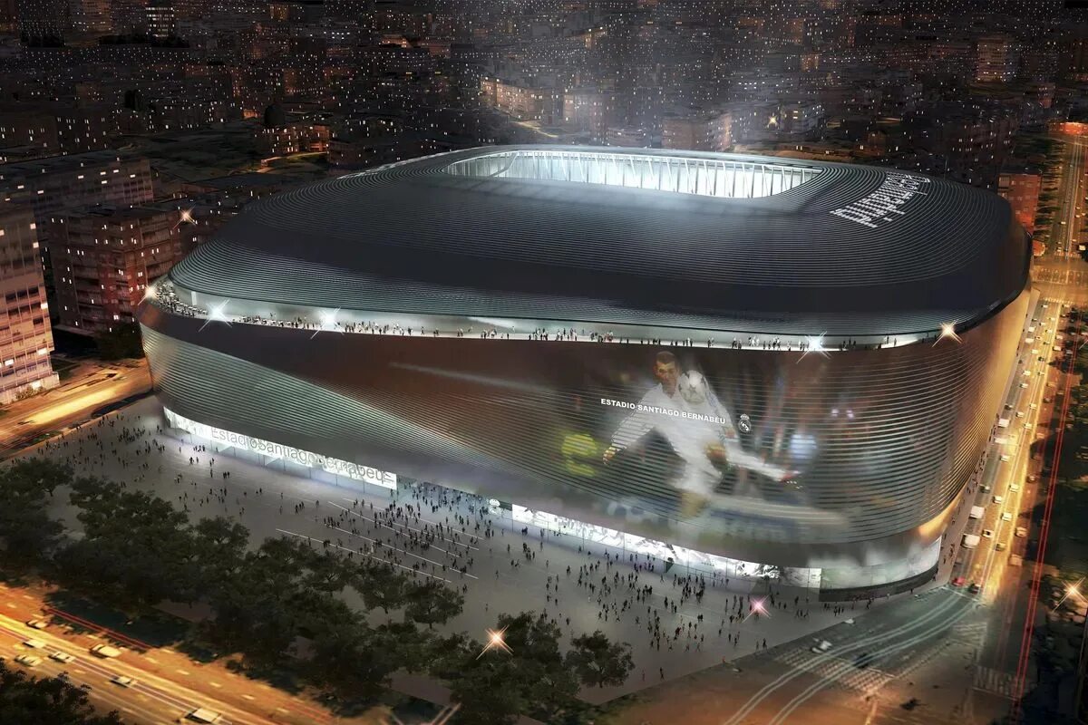 Будет выглядеть как новая. Стадион Сантьяго Бернабеу 2022. Сантьяго Бернабеу стадион новый проект. Сантьяго Бернабеу стадион реконструкция. Стадион Сантьяго Бернабеу Мадрид реконструкция.