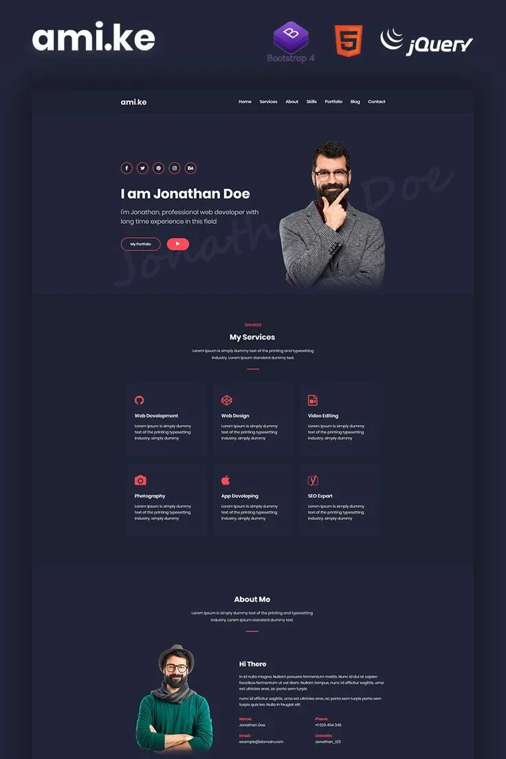 Создать веб портфолио. Дизайн личного сайта. портфолио. сайт портфолио веб разработчика. personal portfolio website using html css jacob.