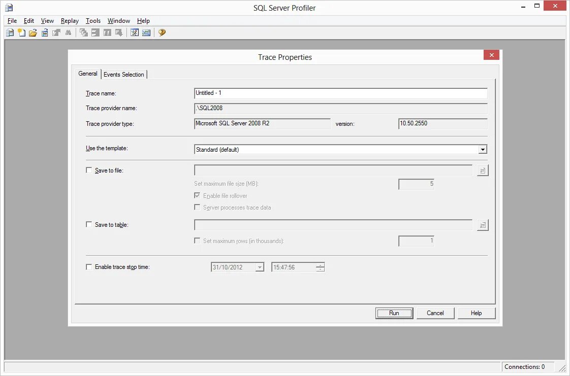 Trace properties