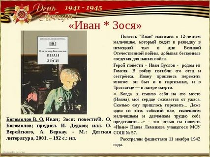 Имена героев повести