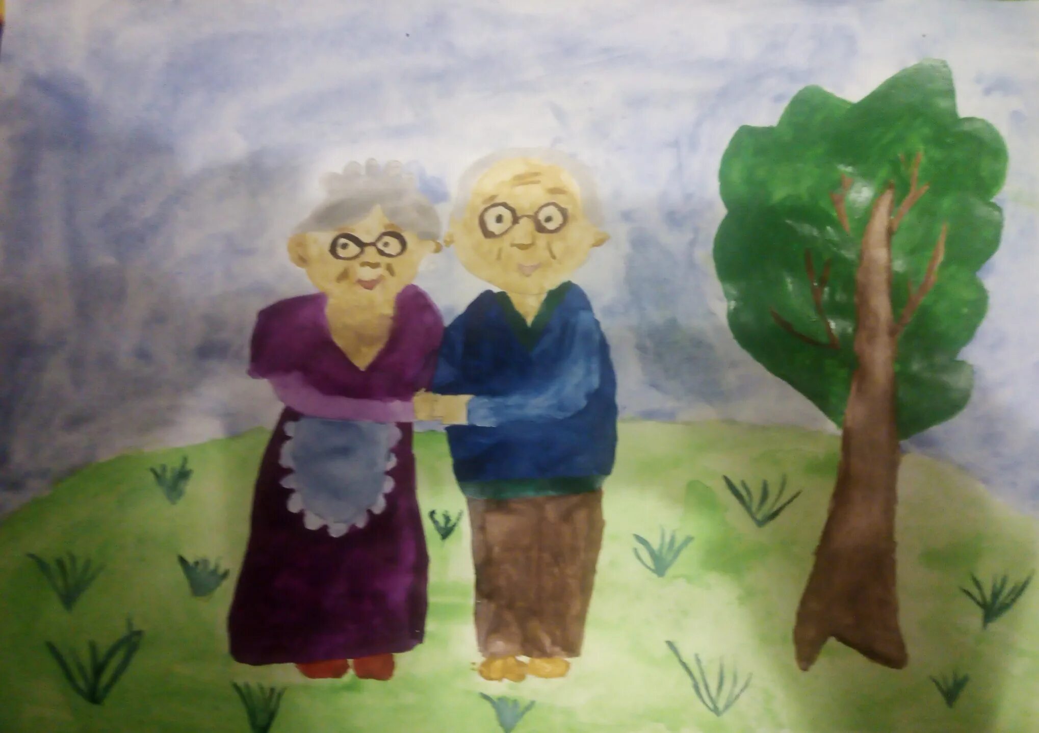 Рисунок пожилого человека 4 класс. Рисунки бабашки и дедушки. Бабушка и дедушка рисунок. Рисунок на тему день пожилого человека. Рисунок бабушки иледушки.