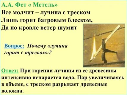 Опыт с лучиной