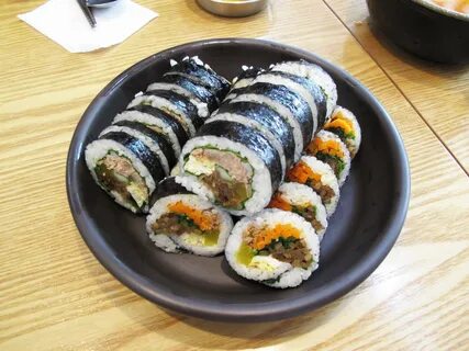 Кимбаб корейская кухня