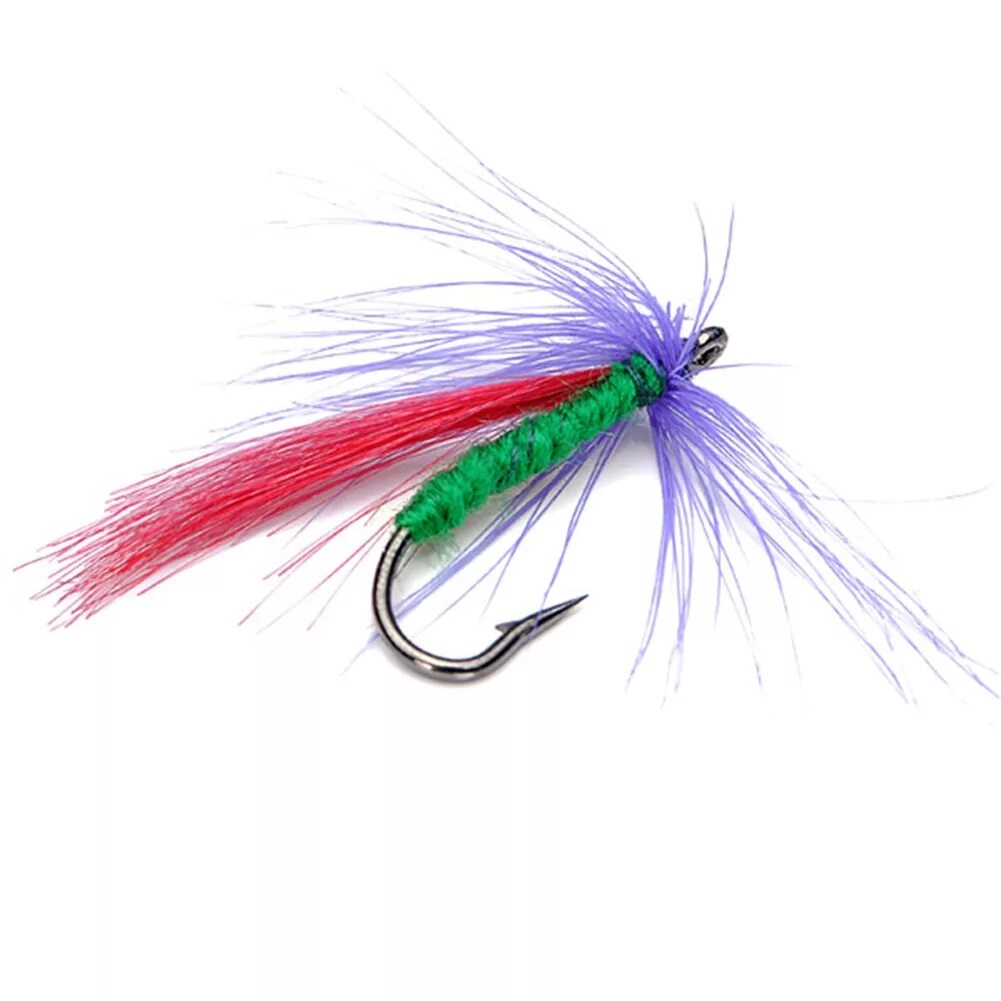 Set fly. Крючки рыболовные для мушек. рыболовный крючок с перьями. flying fish приманка. лосось на крючке.