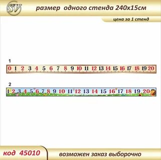 Линейка чисел 1 1