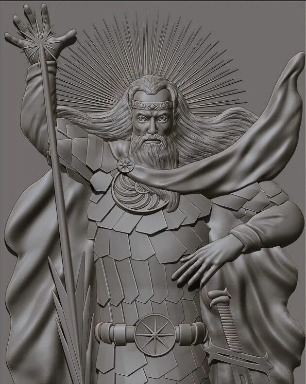 Включи 3 бог. Зевс 3д модель. Бог Перун статуя. Перун STL. Славянские боги на ЧПУ.