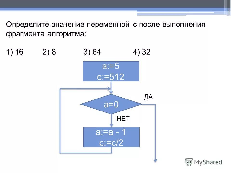 Блок переменная. После выполнения алгоритма. Определите значение переменных. Определите значение переменной а. Рпеделите значение ыпеременных мосое.