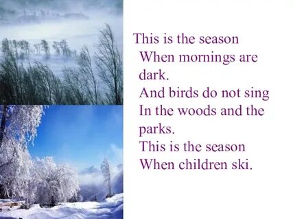 When the seasons