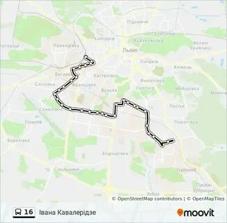 Маршрутка 16 маршрут на карте