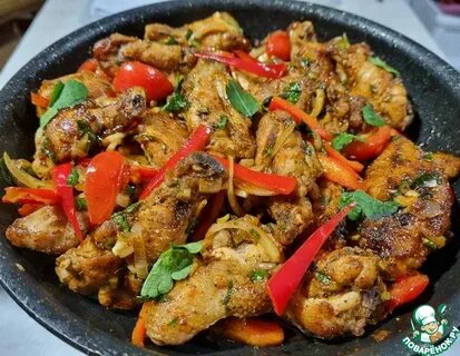 Крылышки с овощами рецепт