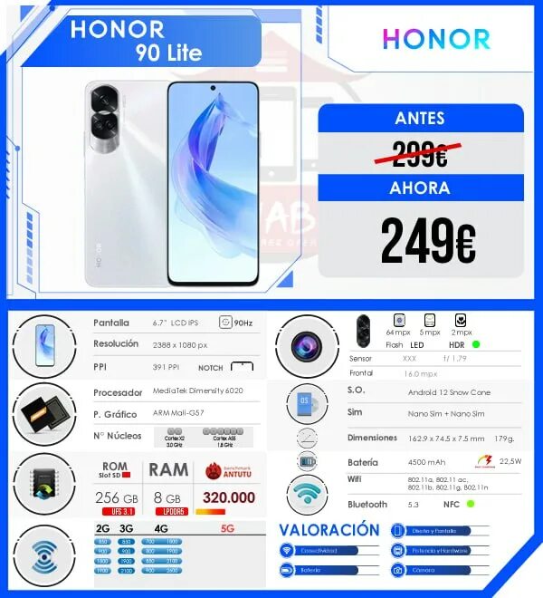 хонор 90 лайт экран