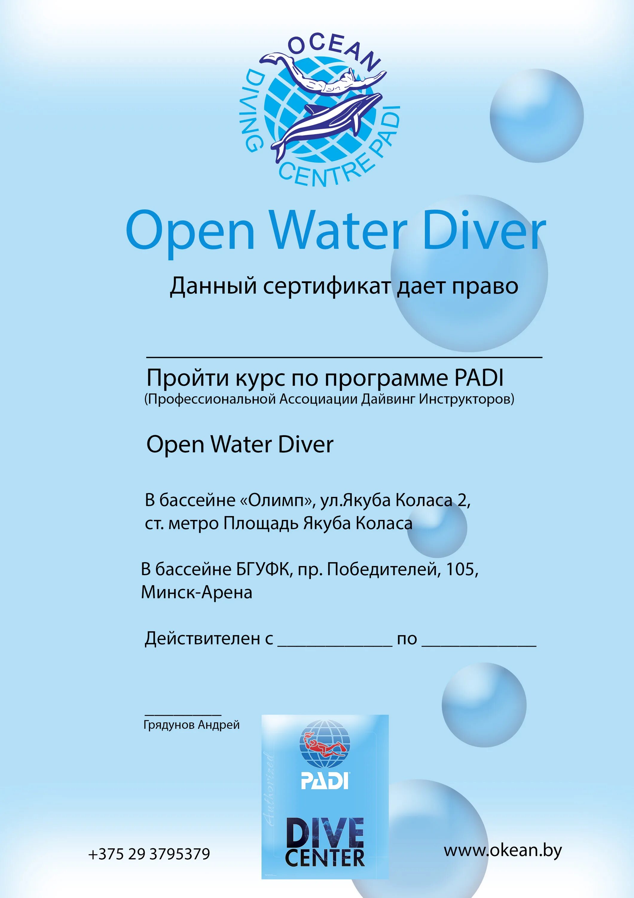 Сертификат Padi. Сертификат OWD. Open Water сертификат. Сертификат Padi open Water Diver.