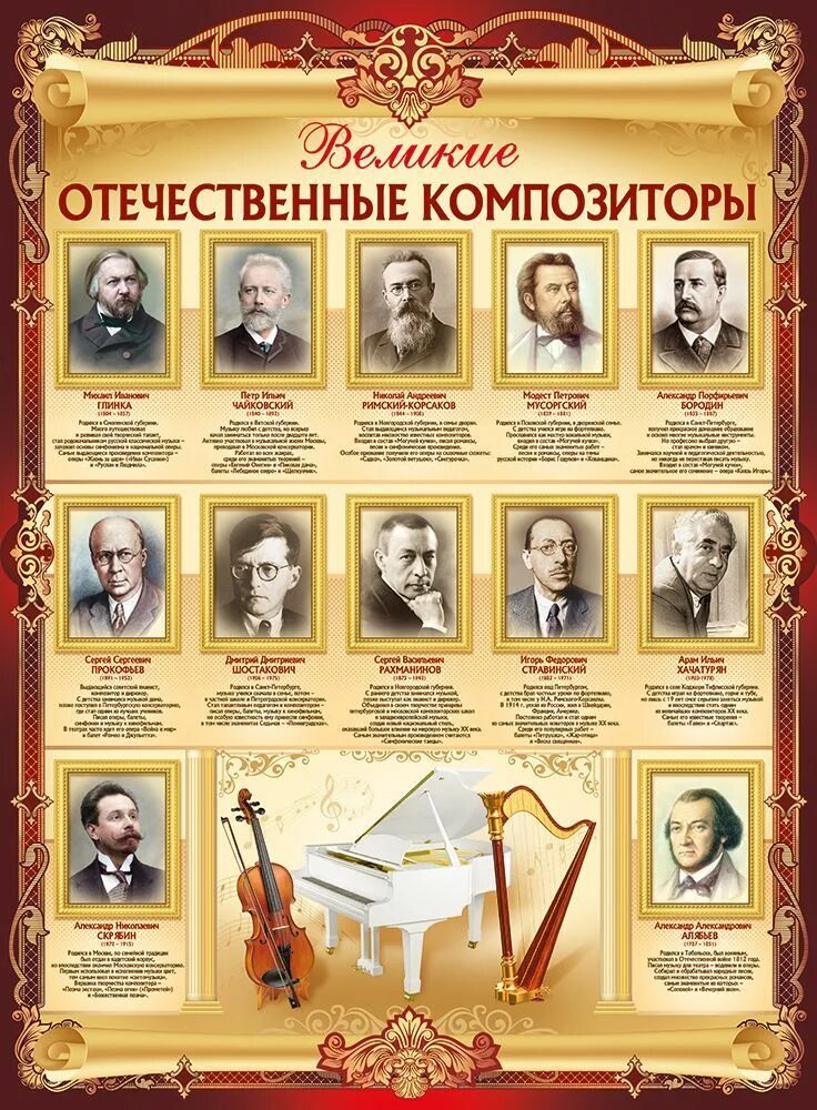 Русские композиторы классики. Русские классики композиторы чайковский глинка мусоргский. Русские композиторы 19 века фото. Произведения отечественных композиторов. Композиторы 19 века в россии и их произведения.