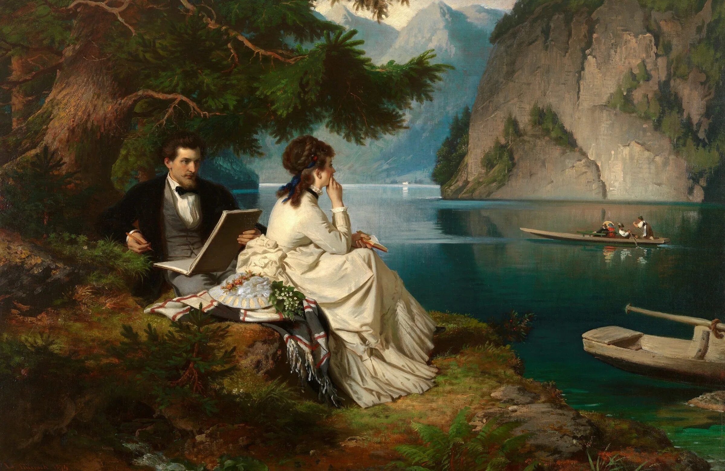 Картина на века. Людвиг Тирш. Людвиг Тирш (Германия). Художник Людвиг Тирш.картины. Картины Романтизм 19 век.