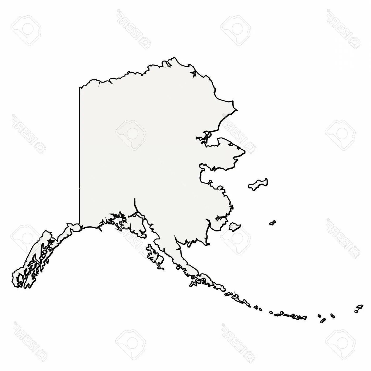 Аляска на контурной карте. Штат Аляска контурная карта. Контурная карта Аляски США С городами. Очертания Аляски. Контур Аляски.