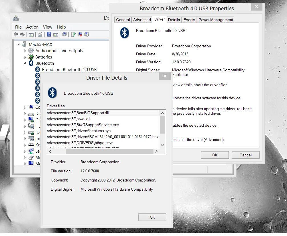 Broadcom bluetooth driver