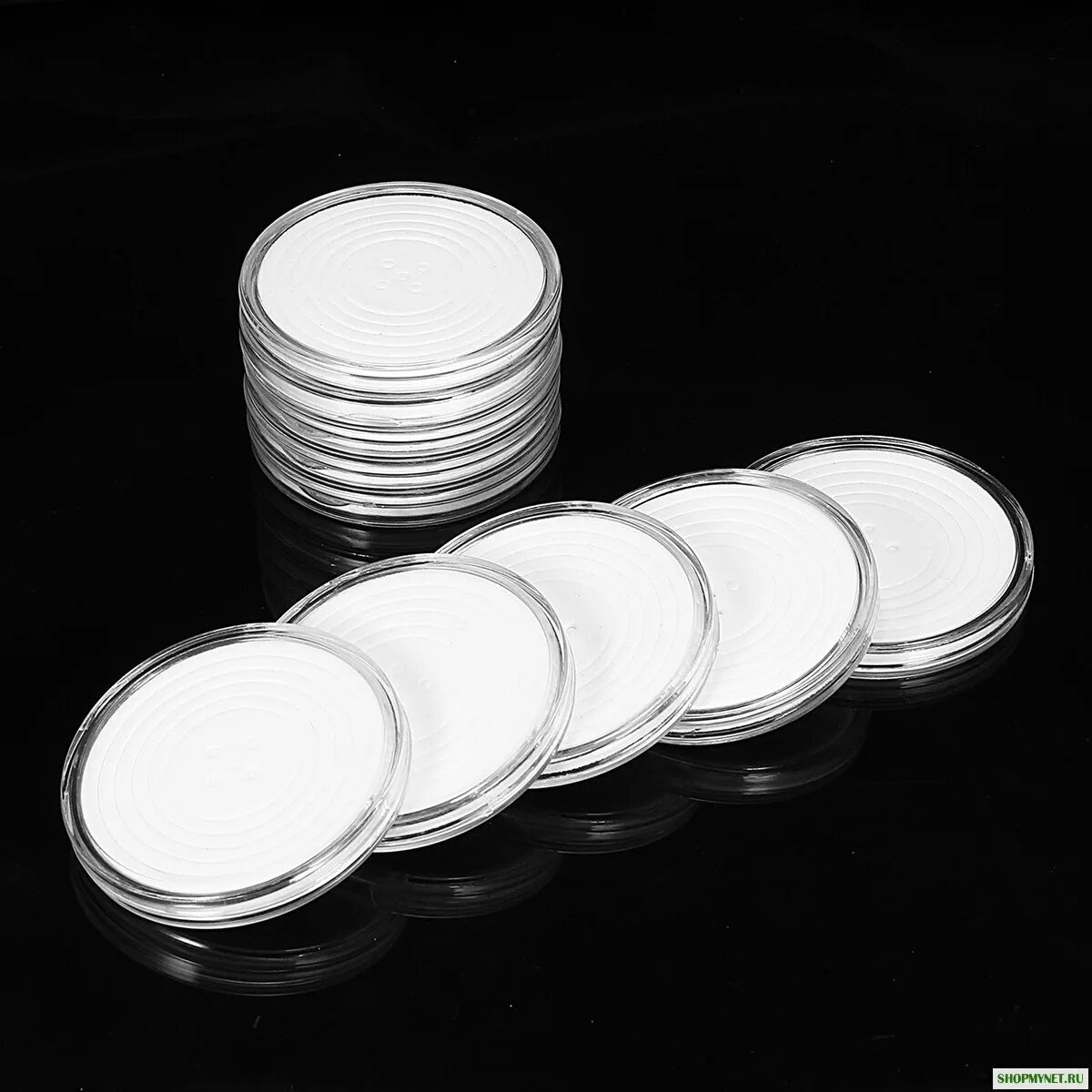 Холдер для монет 67 х 67 мм. Пластиковые капсулы для монет. Прозрачная футляр с монетой. Пластиковый футляр для монет.