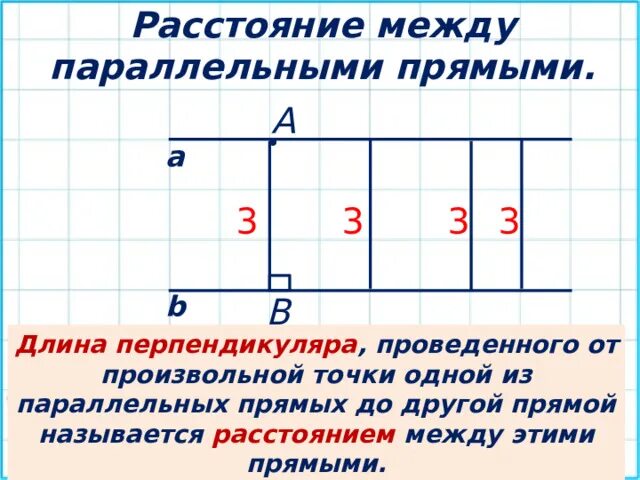 Расстояние между параллельными прямыми 7 класс геометрия. Расстояние между параллельными прямыми. Что называется расстоянием между параллельными прямыми. Расстояние от точки до прямой расстояние между параллельными прямыми. Расстояние между параллельными прямыми — длина перпендикуляра.