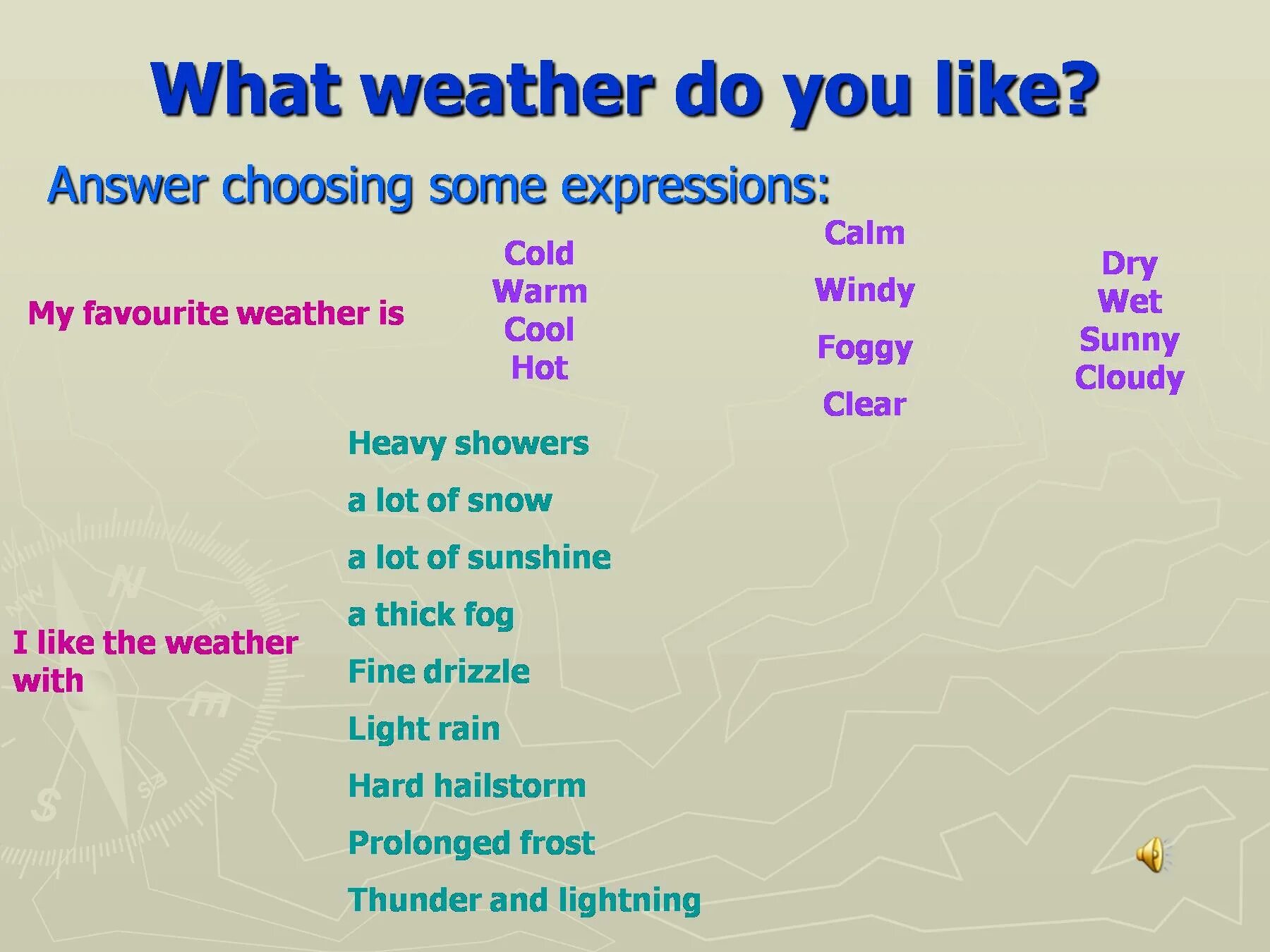 What is the weather like. What weather do you like. Weather expressions. Ответ на вопрос what is the weather like. What weather by angela