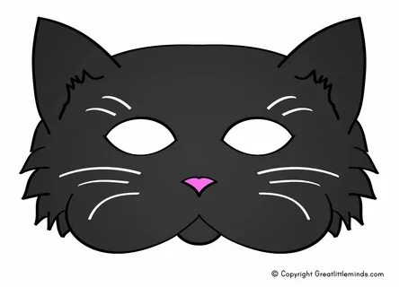 Black Cat Mask Template  Free Printable Papercraft Templates