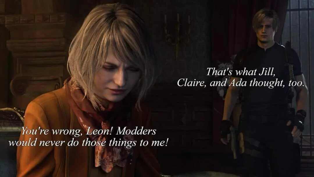 I thought that too. Леон Кеннеди 4 Resident Evil Эшли. Леон Скотт Кеннеди Resident Evil 4. Эшли резидент ивел 4 ремейк. Resident Evil 4 Леон и Эшли.