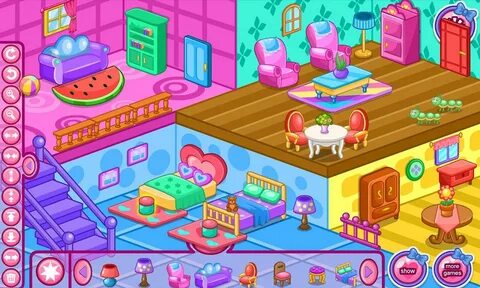 Игра дом мебелью