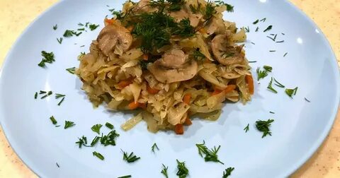 Готовим капусту с грибами