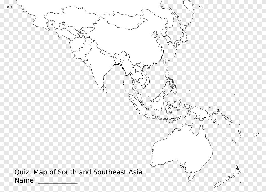 Политическая контурная карта Юго-Восточной Азии. Карта зарубежной Азии черно белая. Карта Азии пустая. Карта зарубежной Азии пустая.