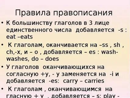 Форма 3 его лица единственного числа. Форма 3 его лица единственного числа