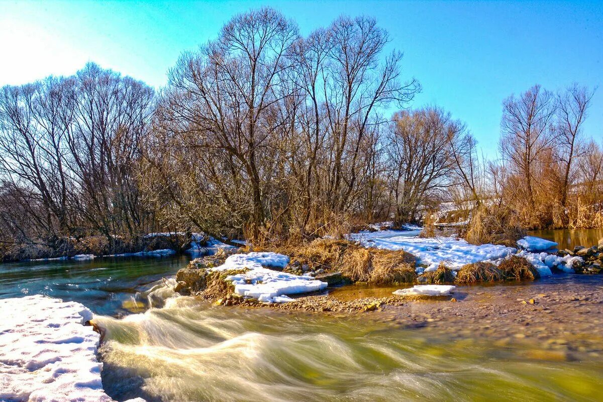 Река Зименка. Апрель фото природы красивые
