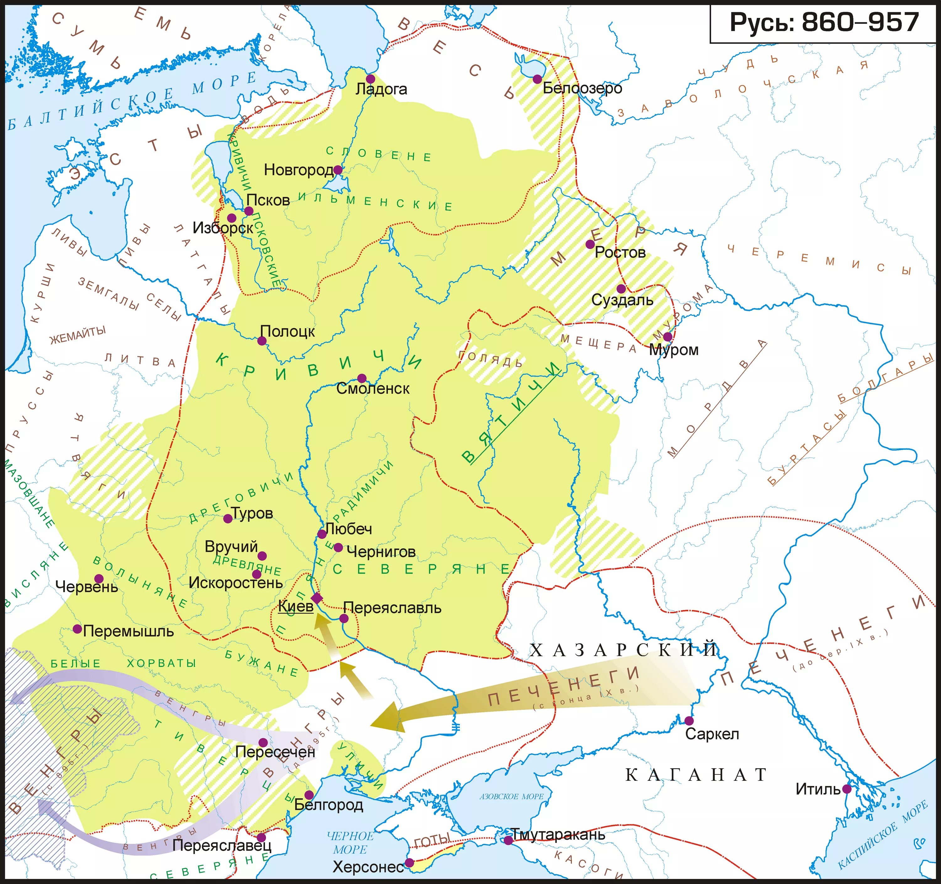 Киевская Русь 862. Древняя карта Руси 860 года. Чернигов на карте древней Руси. Карта древней Руси с реками.