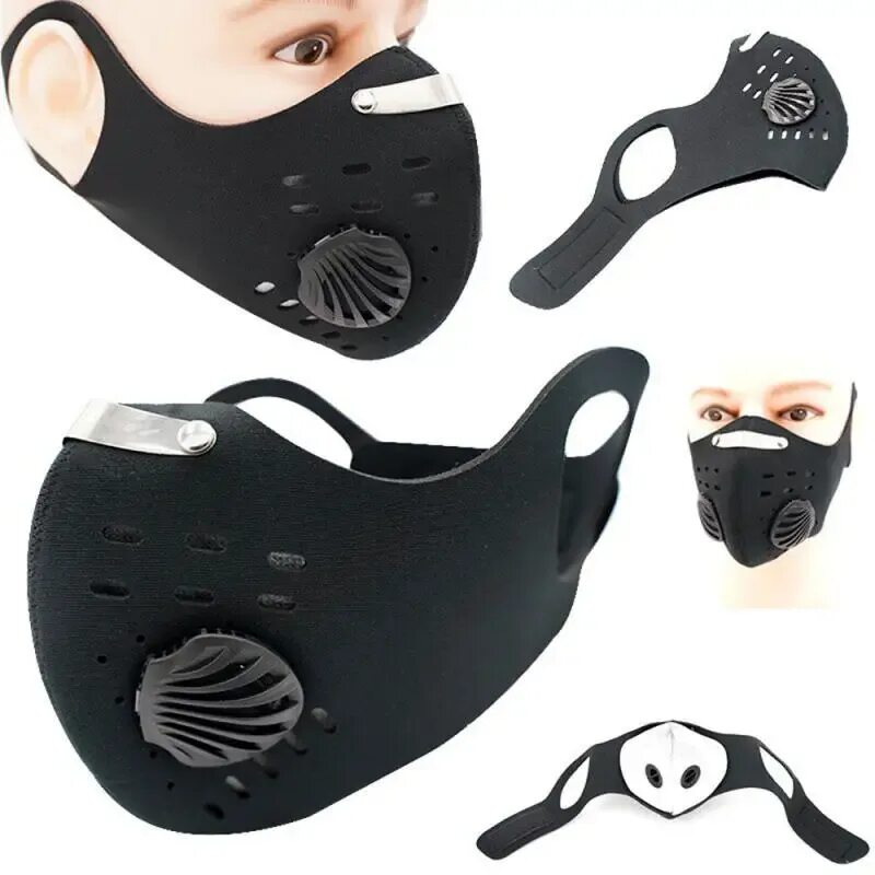 Маска pm01a. C28861-5 респиратор веломаска. Многоразовая пылезащитная маска, пылезащитная маска PM2.5. Маска для лица респиратор с фильтром. Маска со сменными