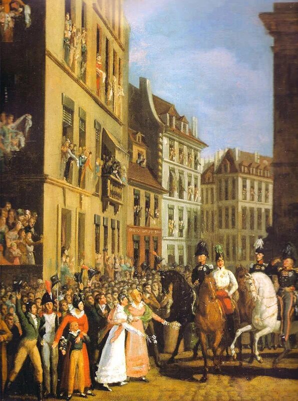 Взятие парижа 1814. 1814 год во франции. Казаки в париже в 1814 году акварели георга-эммануэля опица. Взятие парижа 1814. Взятие парижа 1814.