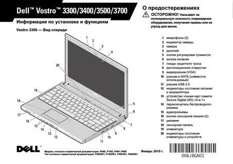 Размер ноутбука dell