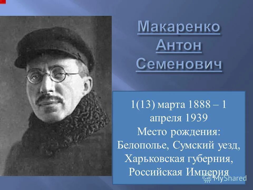 Портрет Макаренко Антона Семеновича. Макаренко родительские авторитеты