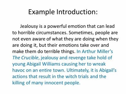Introduce examples