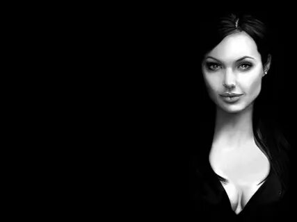 Лицо на черном фоне