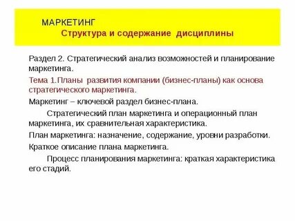 Каналы целевого маркетинга