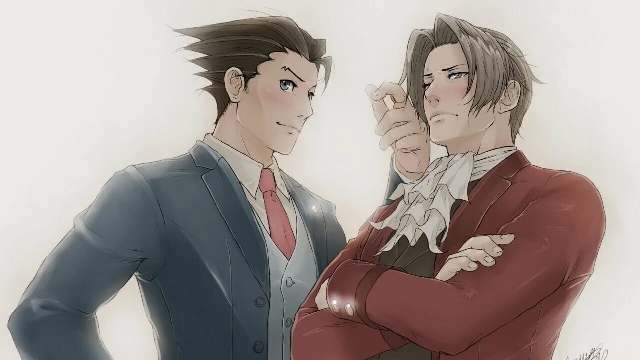 Феникс Райт и Эджворт. Ace attorney Райт и Эджворт. Майлз Эджворт. Ace attorney Эджворт и Феникс. Ace attorney miles edgeworth