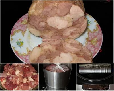Ветчина из курицы в ветчиннице