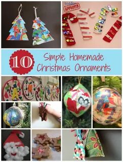 10 Simple Homemade Christmas Ornaments Поделки С Рождественскими Узорами, Д...