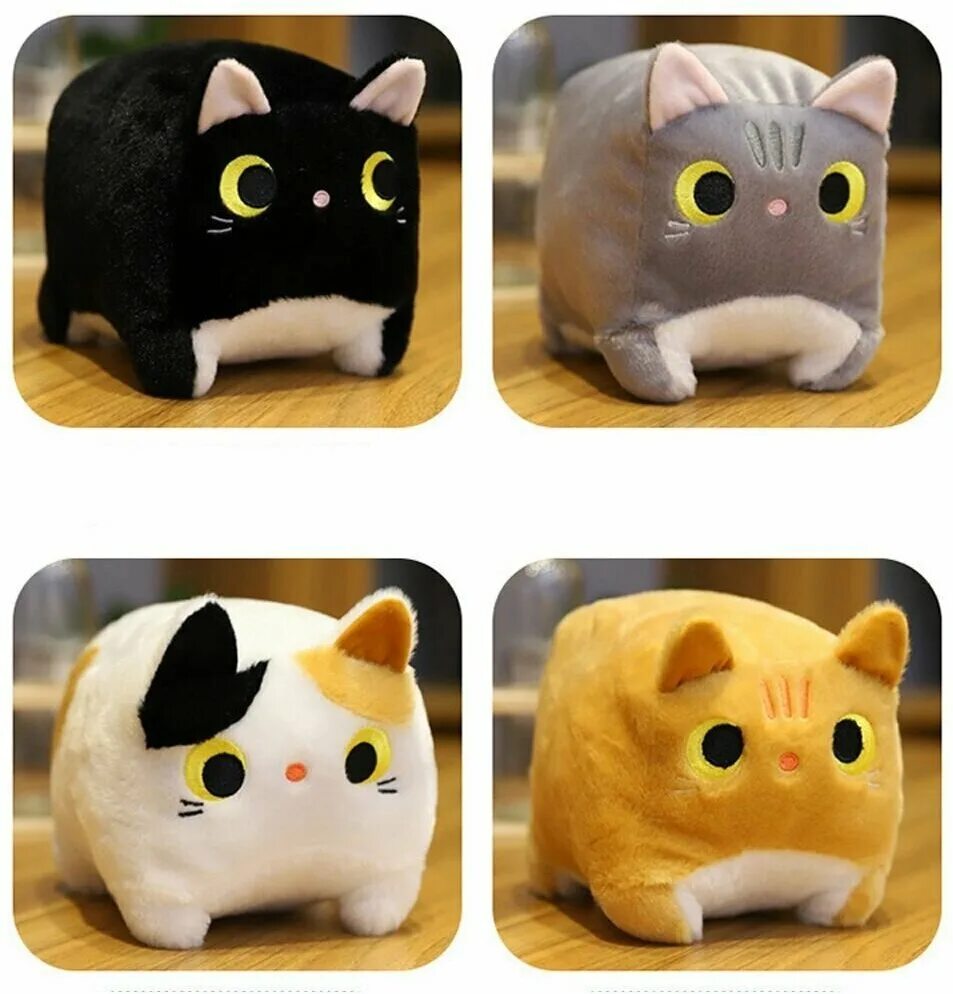 игрушка в виде котика. игрушка в виде котика. японские мягкие игрушки. японские мягкие игрушки. плюшевая подушка кот пушин.