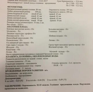 Однократное обвитие на 32 неделе