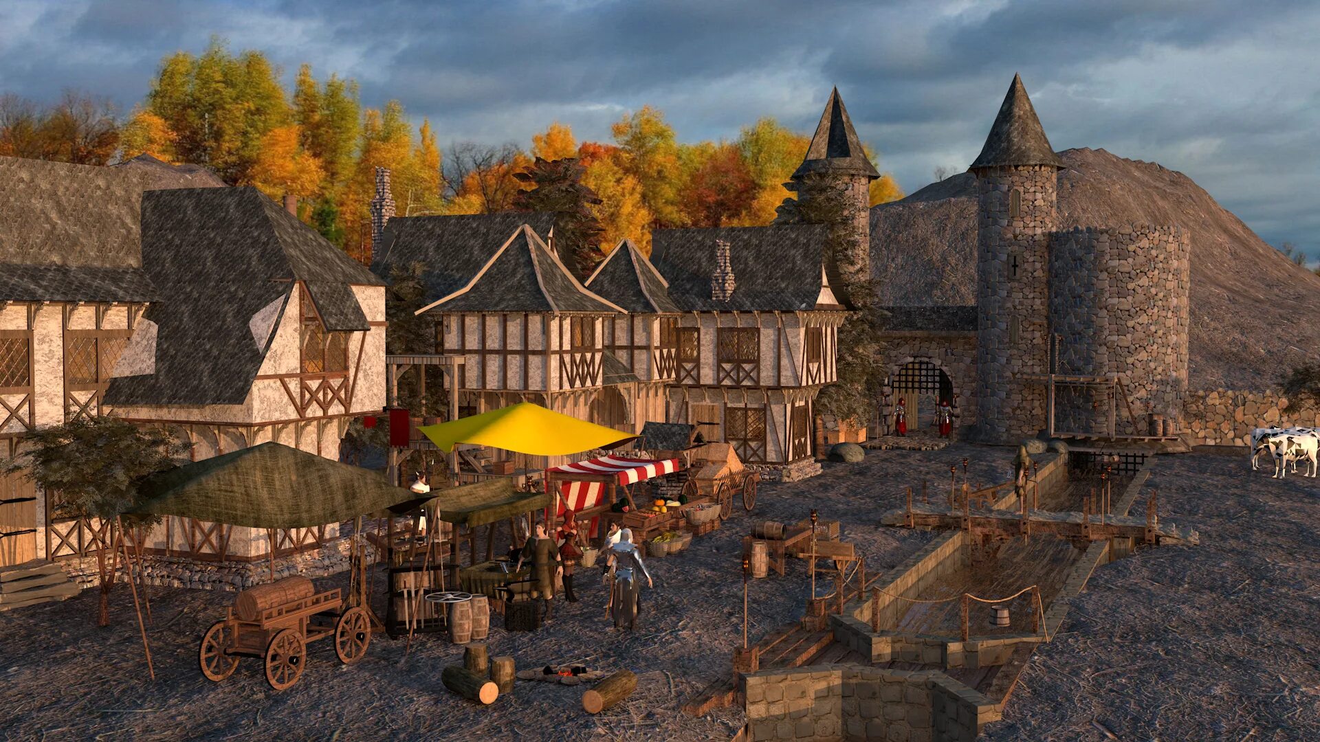 Medieval village