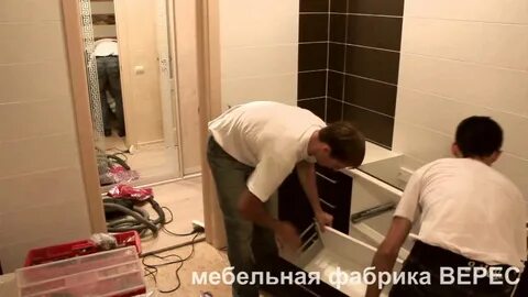 Сборка мебели ванны