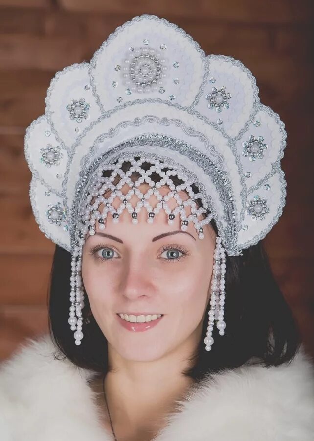 кокошник «новогодний». зимняя фотосессия в кокошнике. красивый голубой кокошник. кокошник зимушка. кокошник "стефания" 4299838.