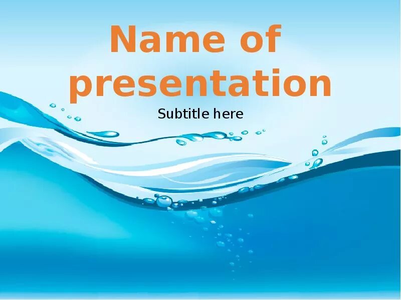 Шаблон для презентации вода. Водные темы для повер поинт. темы для pptx. шаблон воды для повер поинт.