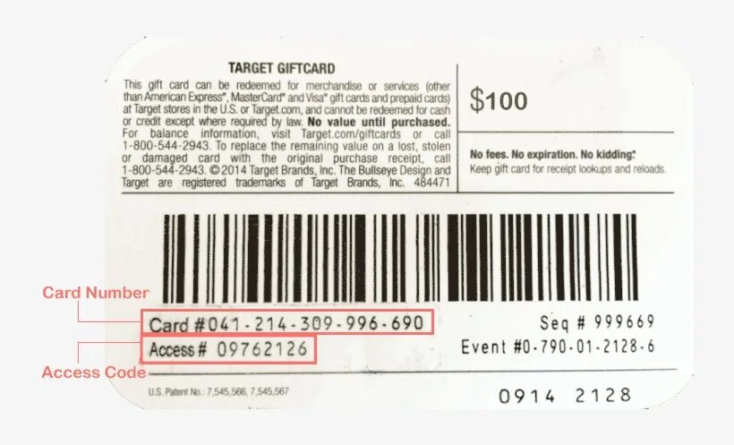 Target codes. Target codes