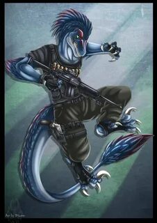 Anthro 'tact' Raptor by DQueen -- Fur Affinity dot net.