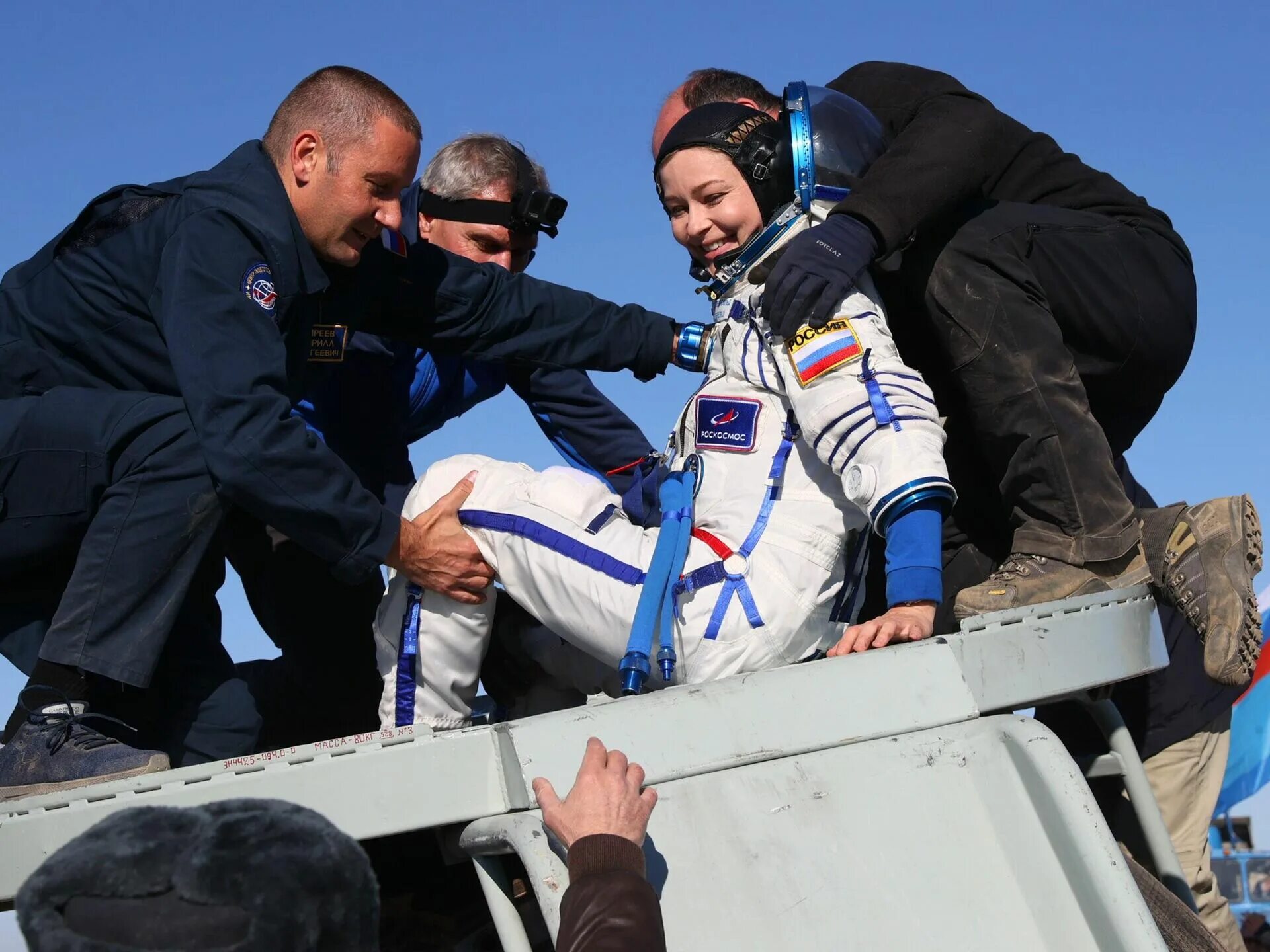 Полет белоруски в космос. Союз МС-18 Новицкий Пересильд Шипенко. Приземление Пересильд.